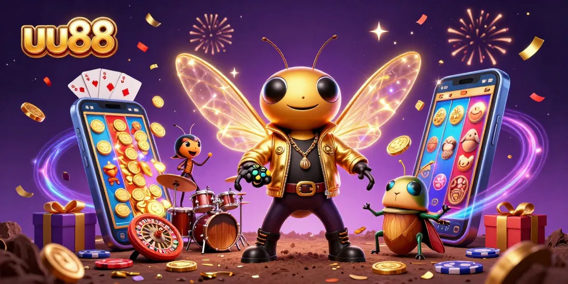 Experience thrilling action on uu88 with vibrant slot games and animated casino characters.