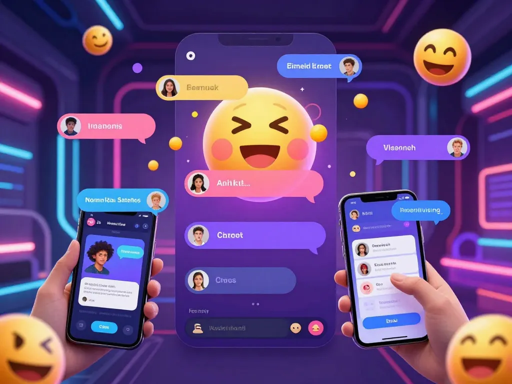 Engaging user interaction with an nsfw chat bot in a lively digital space.